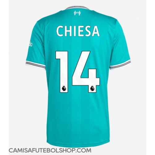 Camisa de time de futebol Liverpool Federico Chiesa #14 Replicas 3º Equipamento 2025-26 Manga Curta